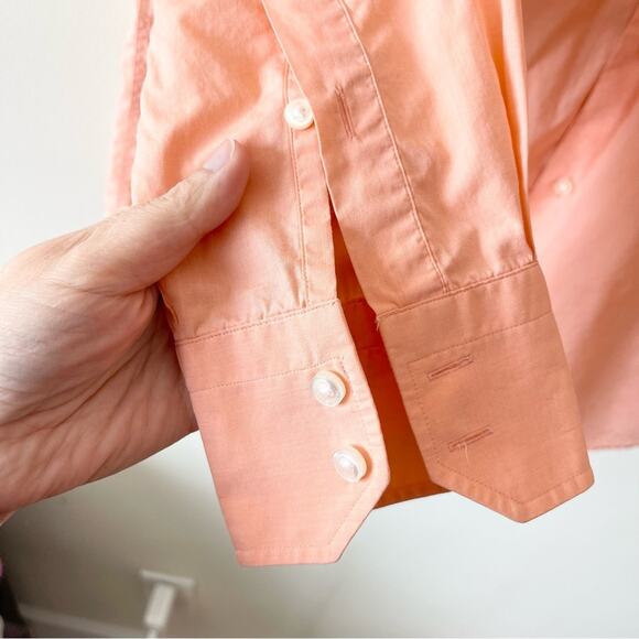 Boss Hugo Boss Long Sleeve Button Front Shirt Men’s size 41 peach salmon color - Picture 3 of 10